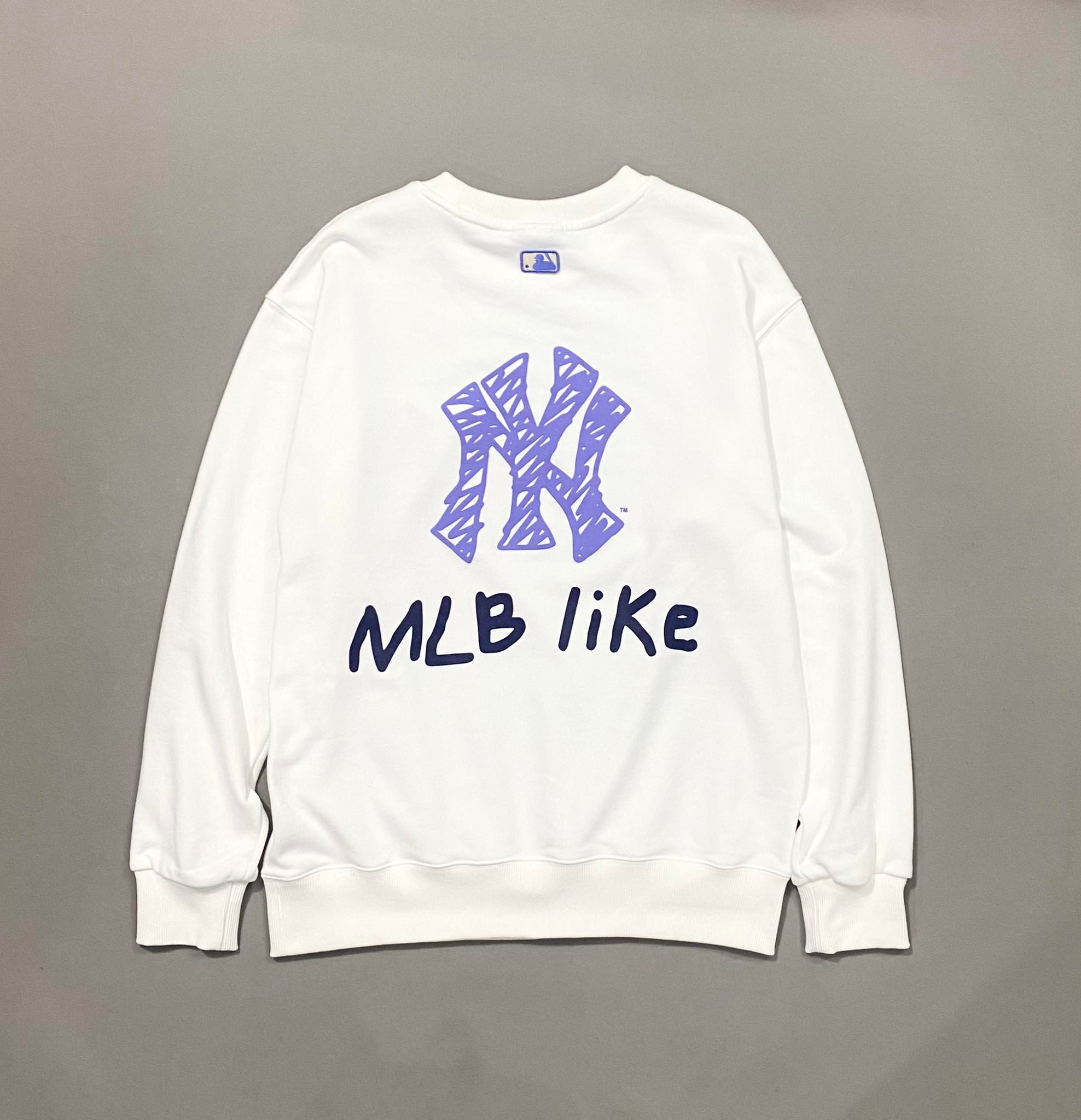 Áo chính hãng MLB áo sweatshirt BASIC đen Steve Store