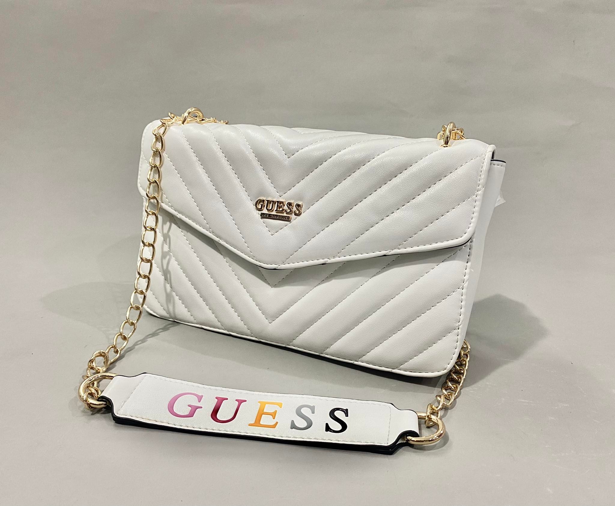 Phụ Kiện Chính Hãng - Túi Nữ Guess Los Angeles Crossbag 'White' - 21GF-084