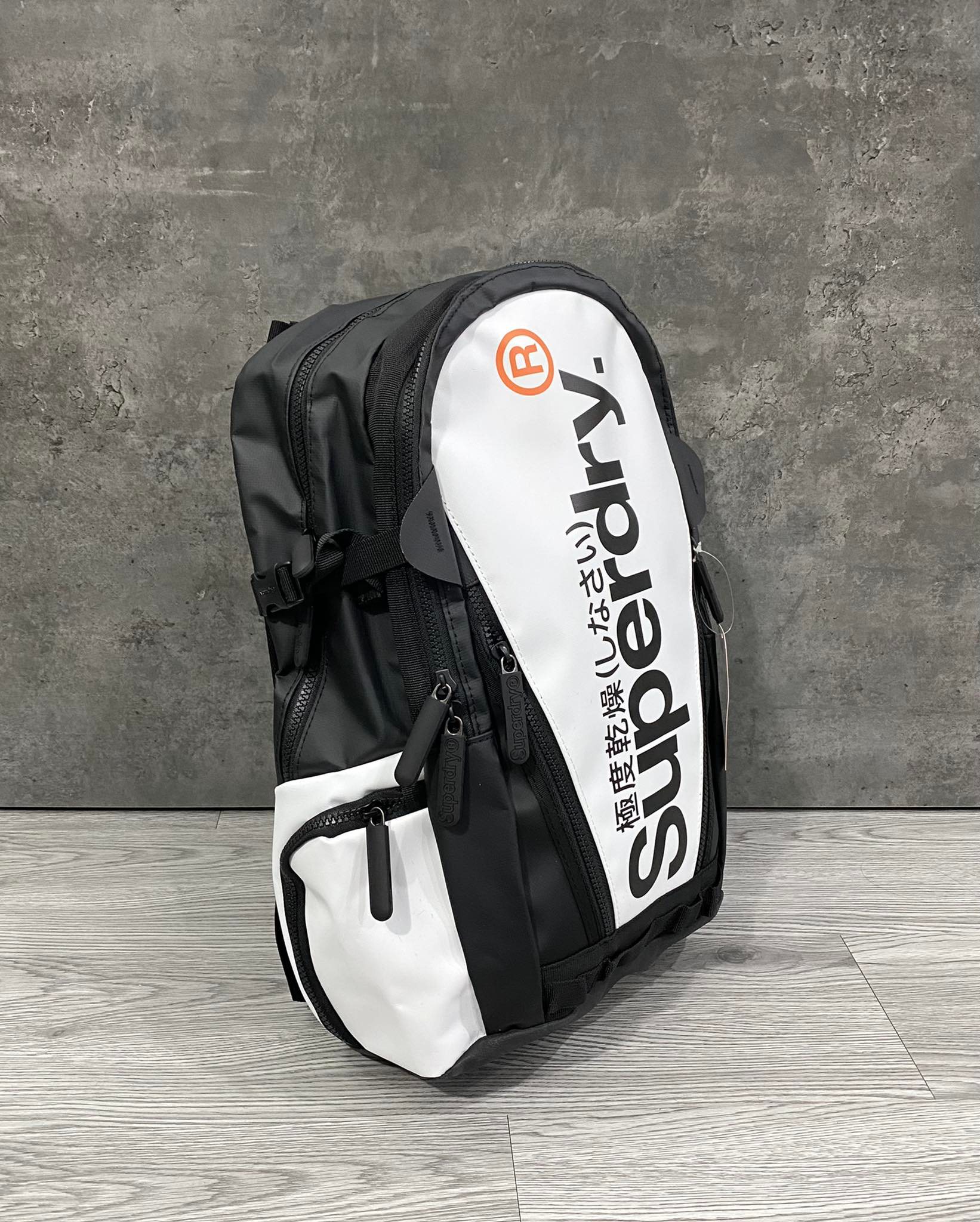 Balo Cao Cấp Superdry Only Tarp Backpack 'Black/White'