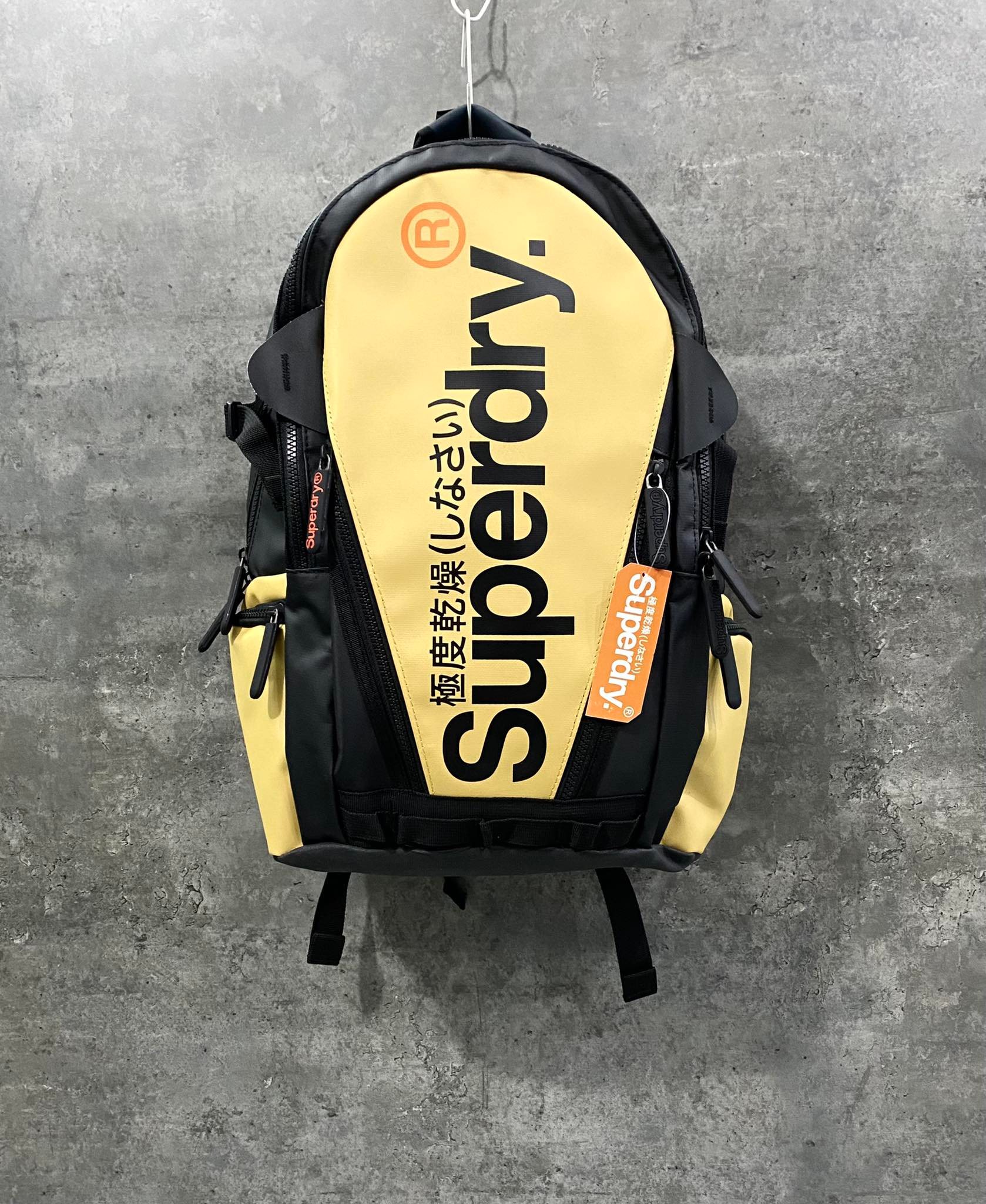 Balo Nam Nữ Superdry Only Tarp Backpack 'Black/Yellow' - BLS-06