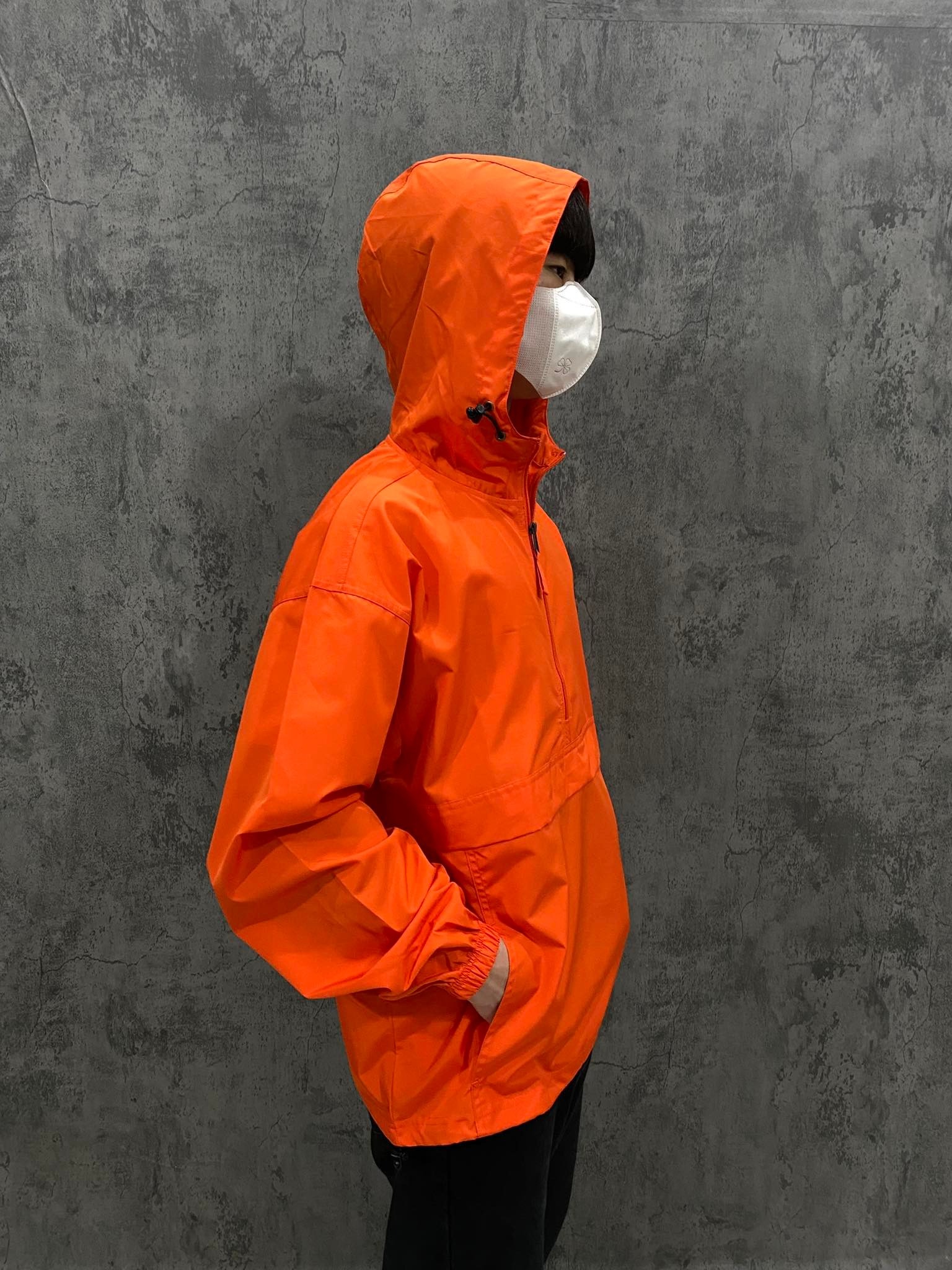 ÁO HOODIE - Champion Adult Packable Anorak 1/4 Zip Jacket - CO200-Orange