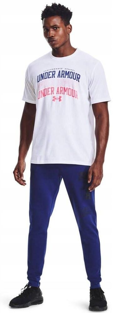 Áo Tshirts Chính Hãng - Under Armour Multi Color Collegiate 'White - 1361671-100