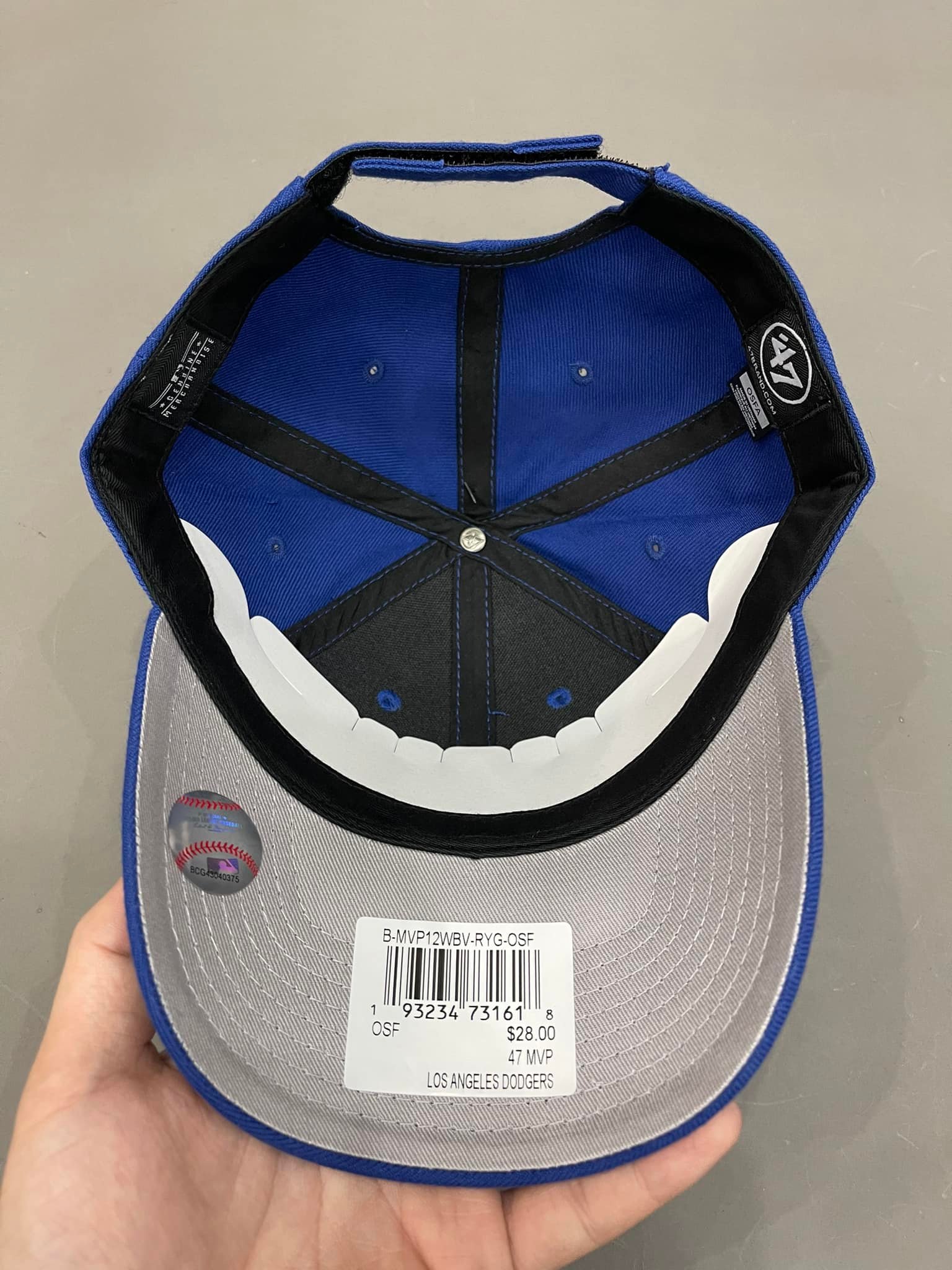 Mũ nón lưỡi trai unisex MLB47 Xanh - MLB-001