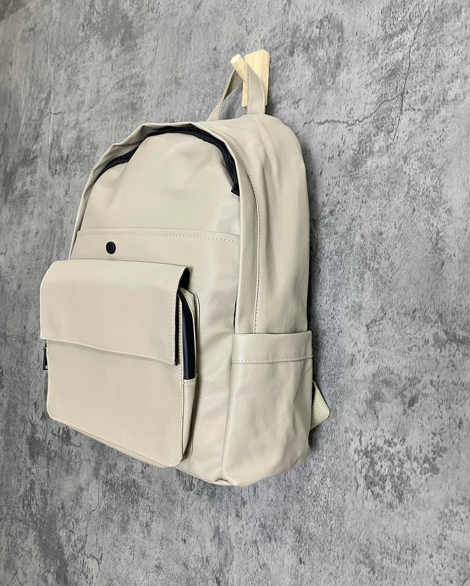 PHỤ KIỆN CHÍNH HÃNG - Balo Zara Rubberised Canvas Backpack Gray - BZA07