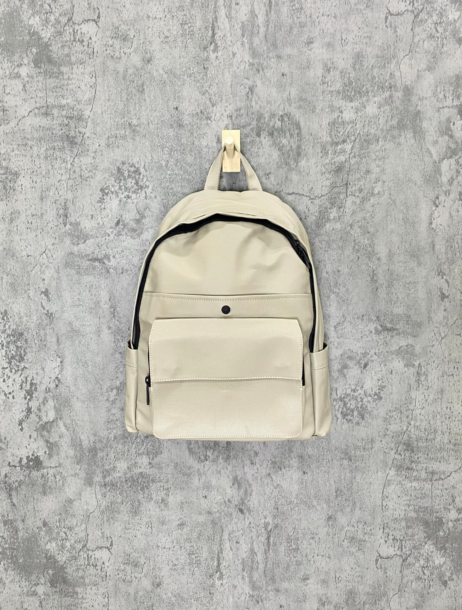 PHỤ KIỆN CHÍNH HÃNG - Balo Zara Rubberised Canvas Backpack Gray - BZA07