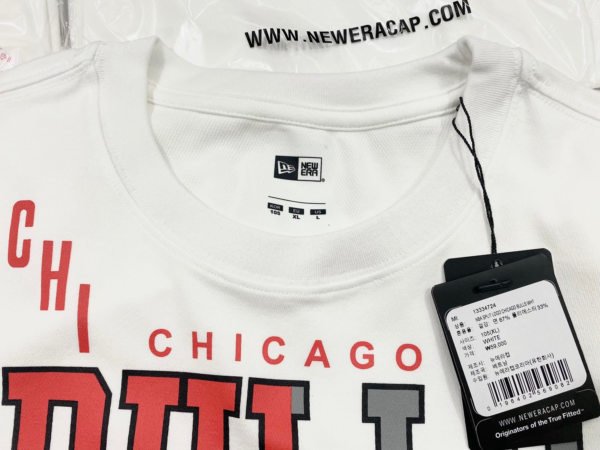 Áo phông Nam Nữ New Era Chicago Bull 'White' - 1333472