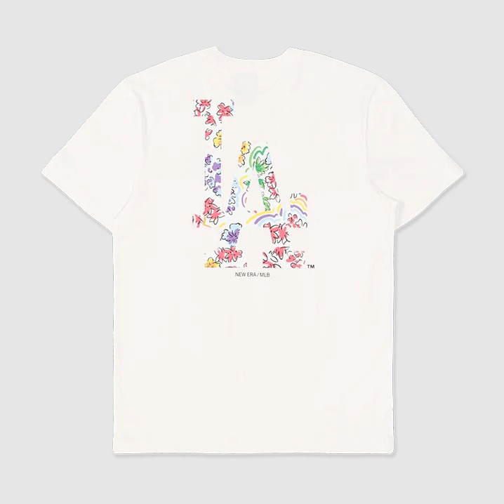 Áo Thể Thao Hè - Áo Thun Nam Nữ New Era Watercolor Floral LA Yankees 'White' - 13527216 Quyetsneaker