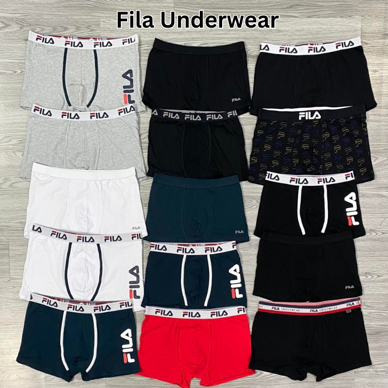 Quần Underwear - Fila Noir Underwear Pure Cotton Breathable Boxer Pants - ( 1 Pack/ 3 Chiếc ) - UNF-004 Quyetsneaker