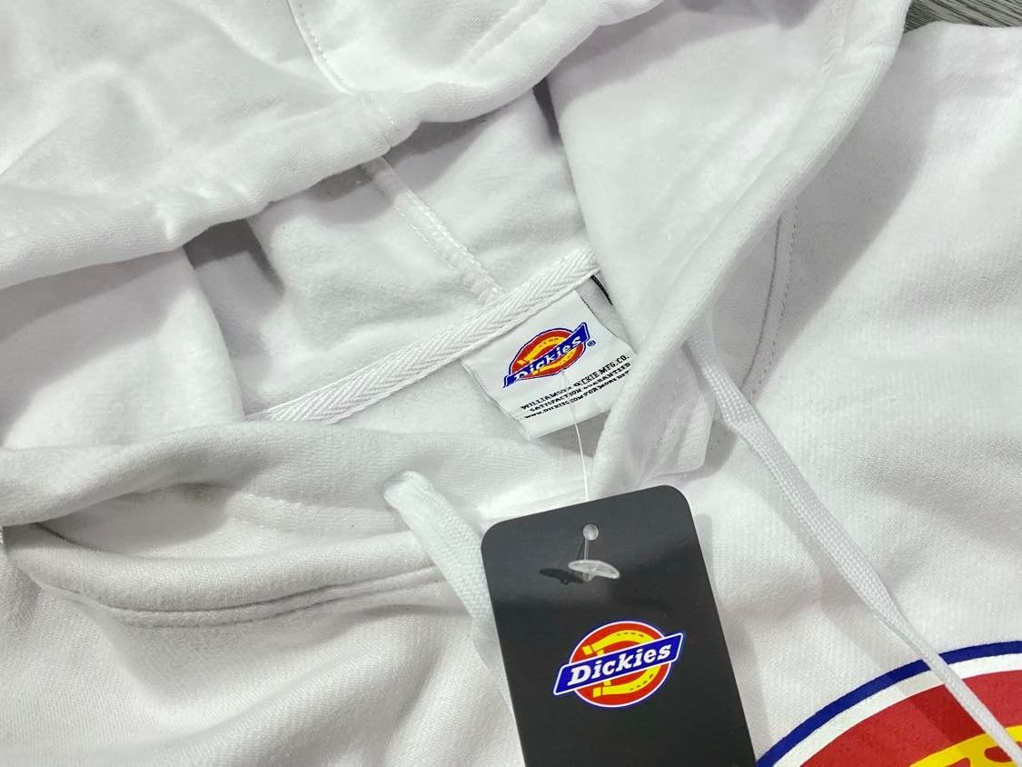 Áo Hoodie - Hoodie Nỉ Bông Nam Nữ Dickies Classic Popup 'White' - DK006863C4D1 Quyetsneaker