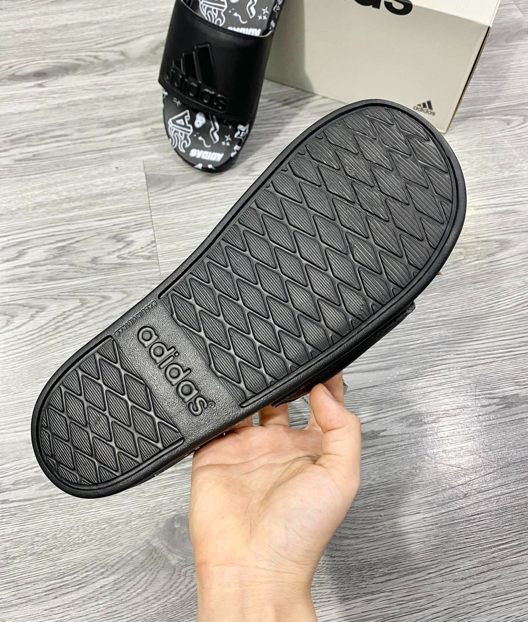 Dép Chính Hãng - Adidas Originals Adilette Comfort Sandals 'Core Black' - IF3057