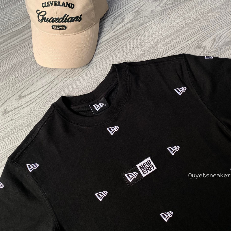 Áo Thể Thao Hè - Áo Thun Nam Nữ New Era x MLB Ticket Shop BLK T-Shirts 