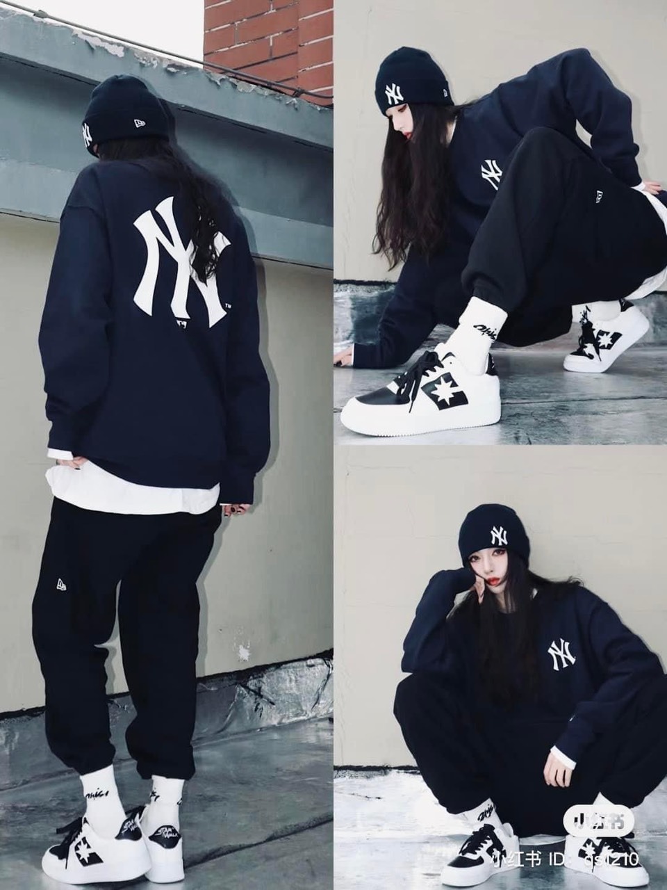 Áo Sweater Chính Hãng - New Era x MLB Big Logo Neyyan SW 'Navy' - 12727850-N