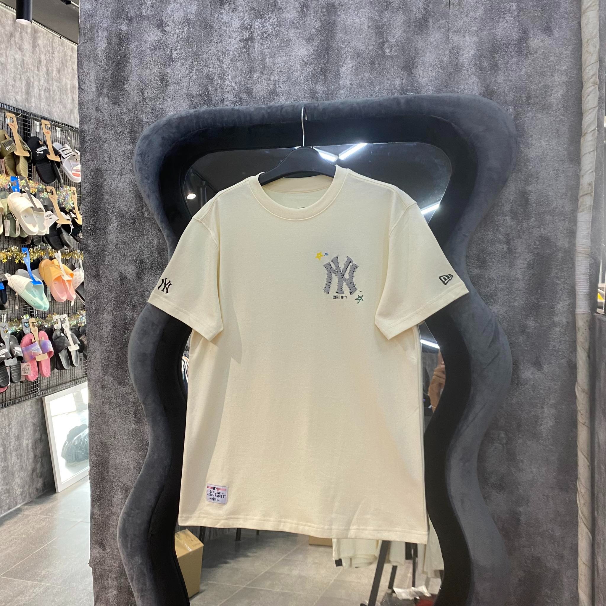 Áo Thể Thao Hè - Newera NY Yankees Crayon Ivory  Begie - 13789154