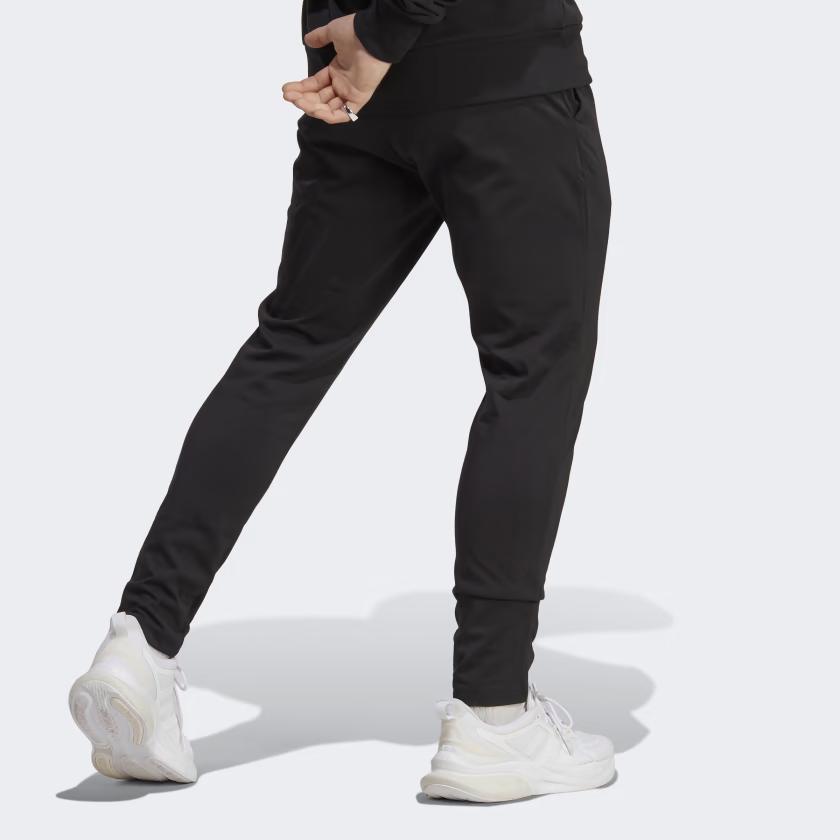 QUẦN DÀI CHÍNH HÃNG - Adidas Essentials Single Jersey Tapered Open Hem Pants Black - IC9409