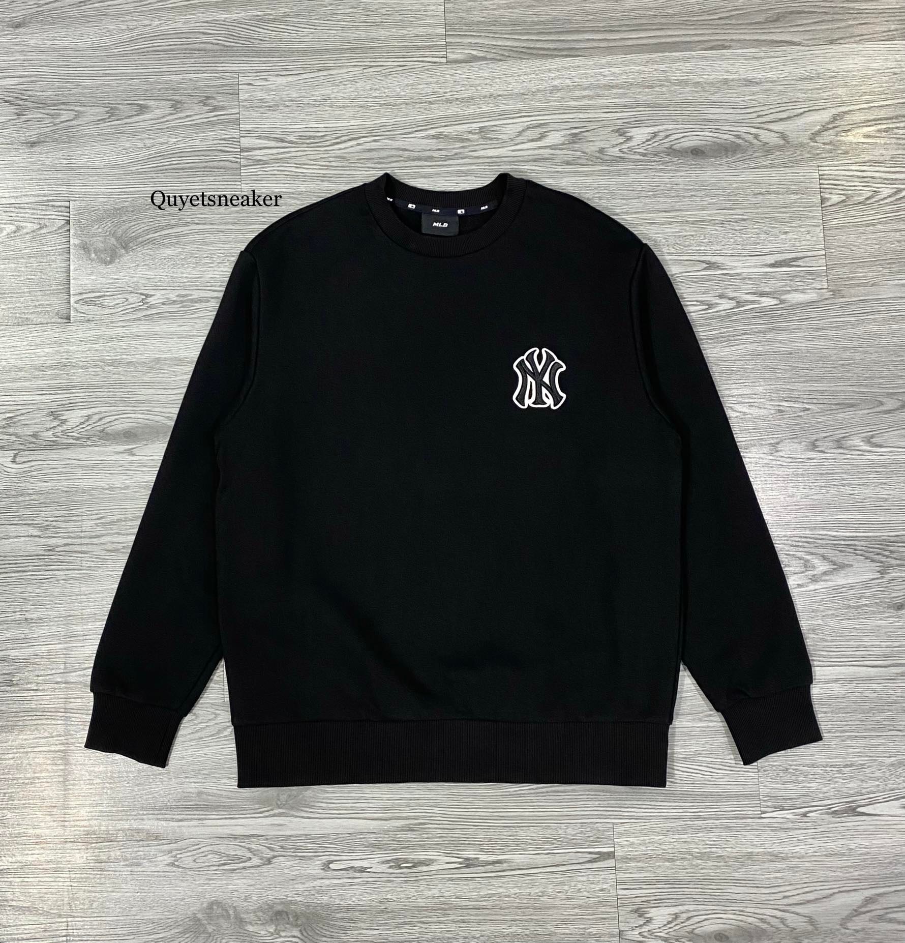 Áo Sweater Chính Hãng - MLB Big Logo New York Yankees 'Black' - 3AMTB-222