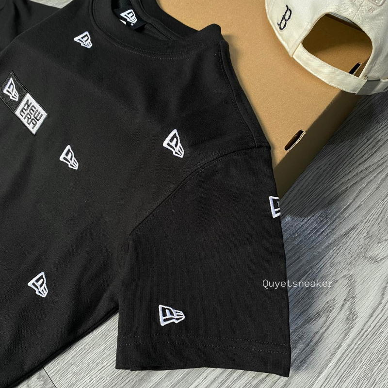 Áo Thể Thao Hè - Áo Thun Nam Nữ New Era x MLB Ticket Shop BLK T-Shirts 
