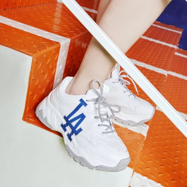 GIÀY CASUAL CHÍNH HÃNG - MLB BigBall Chunky A LA Dodgers Off-White - 3ASHC101N-07WHS