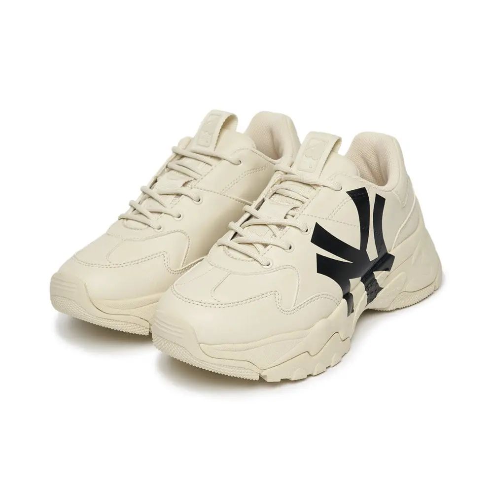GIÀY CASUAL CHÍNH HÃNG - MLB BigBall Chunky A New York Yankees Beige - 3ASHC101N-50BGS