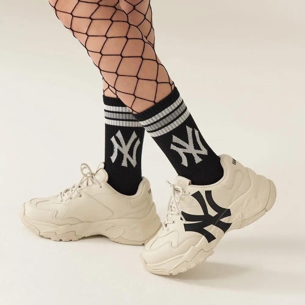 GIÀY CASUAL CHÍNH HÃNG - MLB BigBall Chunky A New York Yankees Beige - 3ASHC101N-50BGS