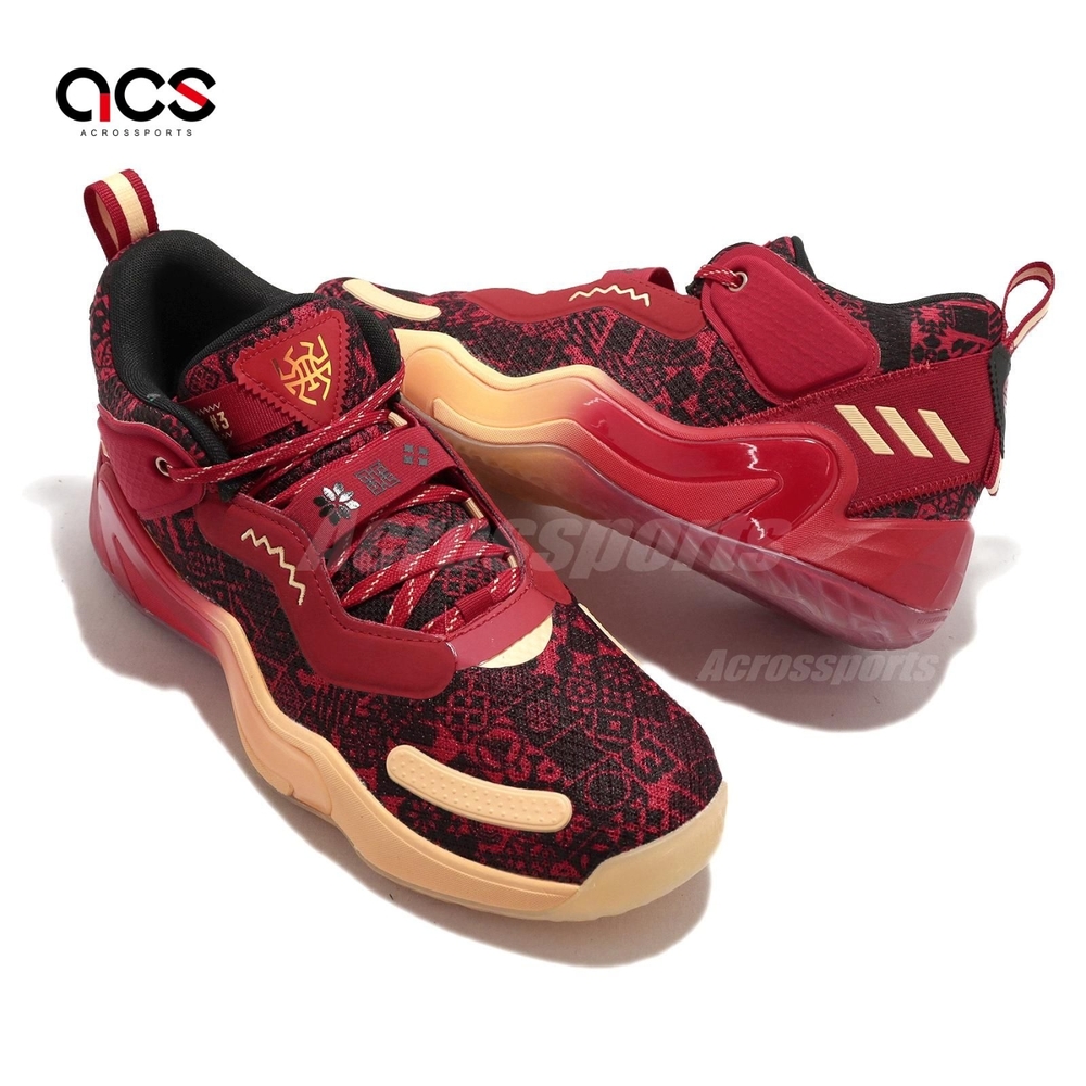 Giày Bóng Rổ Chính Hãng Adidas D.O.N. Issue 3 GCA CNY Donovan Mitchell Red - GY0328