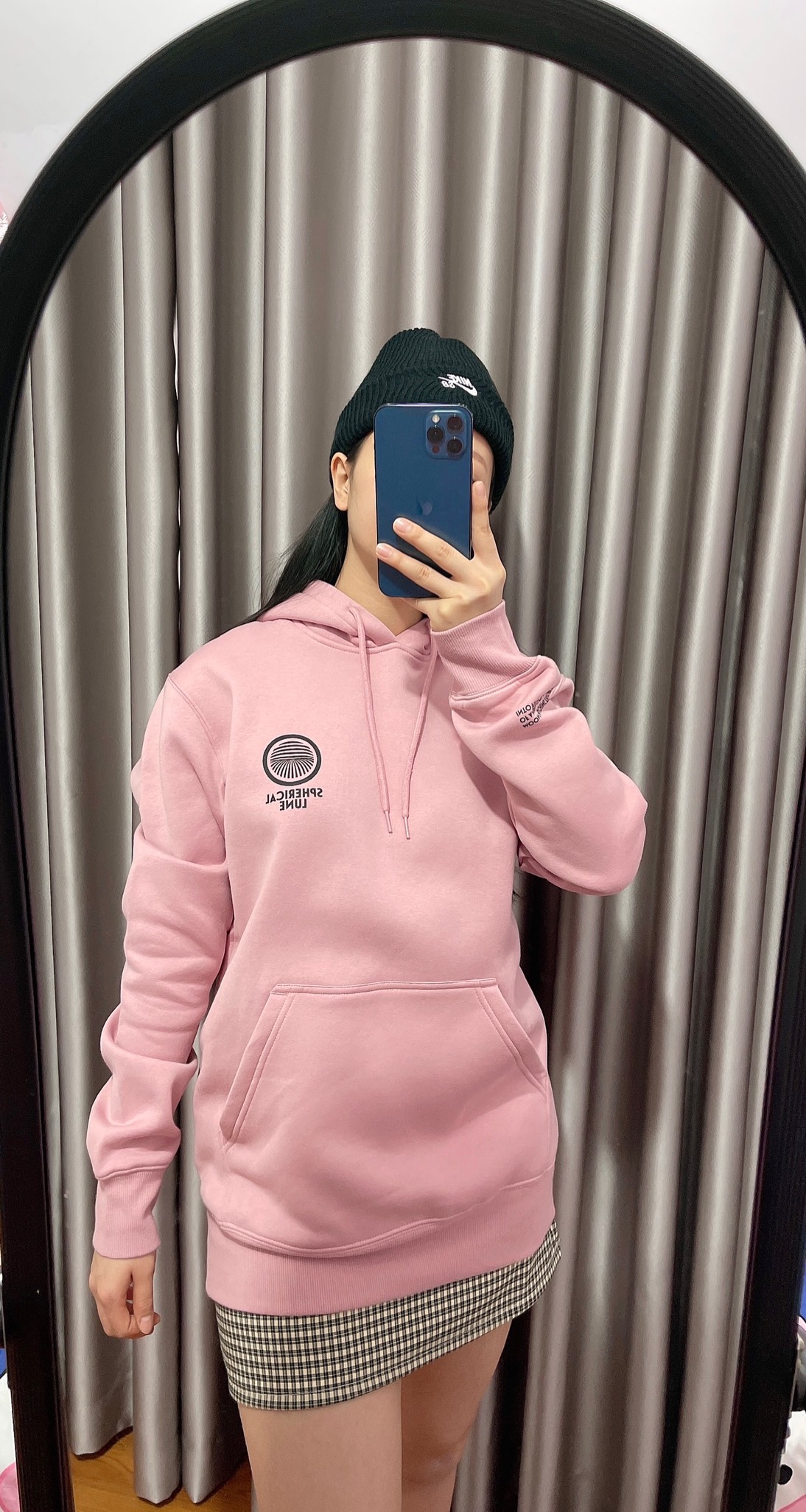 Áo Hoodie Nỉ Nam Nữ HM Printed Hooded- Light 'Pink' - 273628