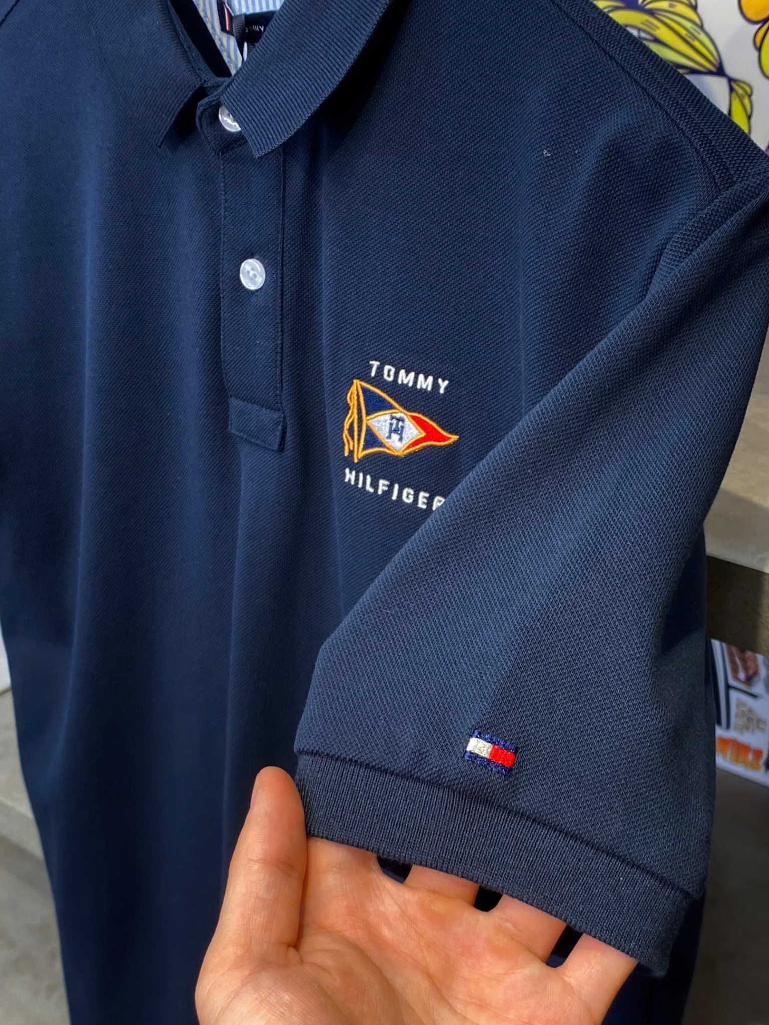 Áo Polo Chính Hãng - Tommy Hilfiger Regular Fit Nautical Flag Polo 