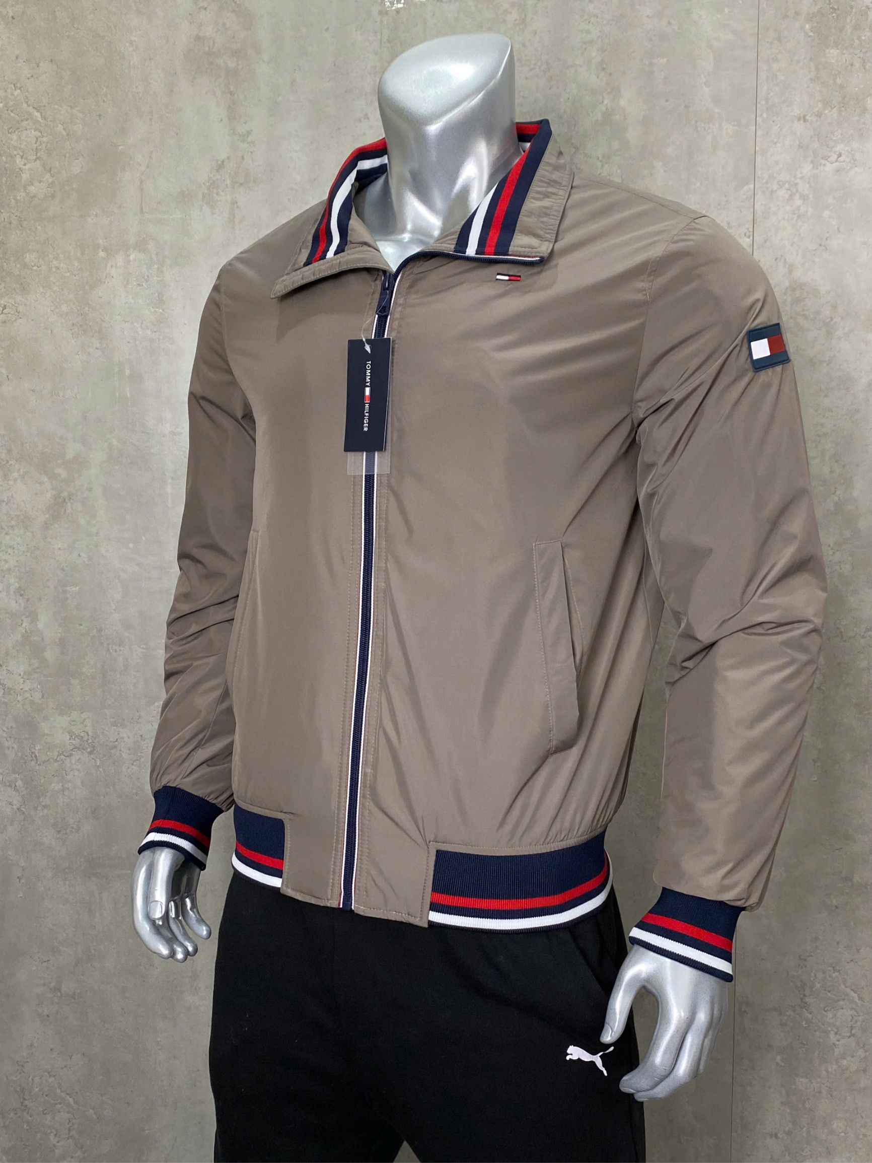 Áo Khoác Chính Hãng - Tommy Hilfiger Zip Basic Casual Bomber Jacket 'CHARCOAL' - DMODMO1383 - 113