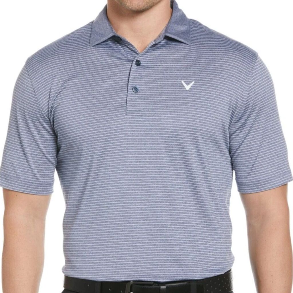 Áo Polo Chính Hãng - Callaway Opti-Dri Performance Heather Micro Stripe Golf - CGKSB0H4RT