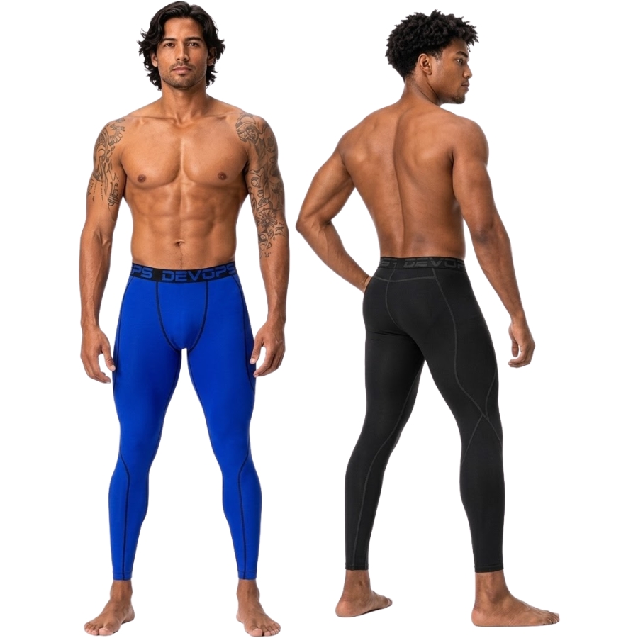 QUẦN DÀI CHÍNH HÃNG - DEVOPS Men's Compression Pants Athletic Leggings - B09XPWHWV6