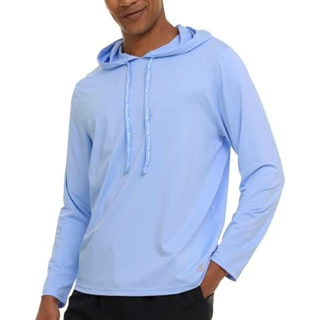 Áo Hoodie Chính Hãng - Champion UV-Protection Hoodie “Light Blue” - B0F7HYP217