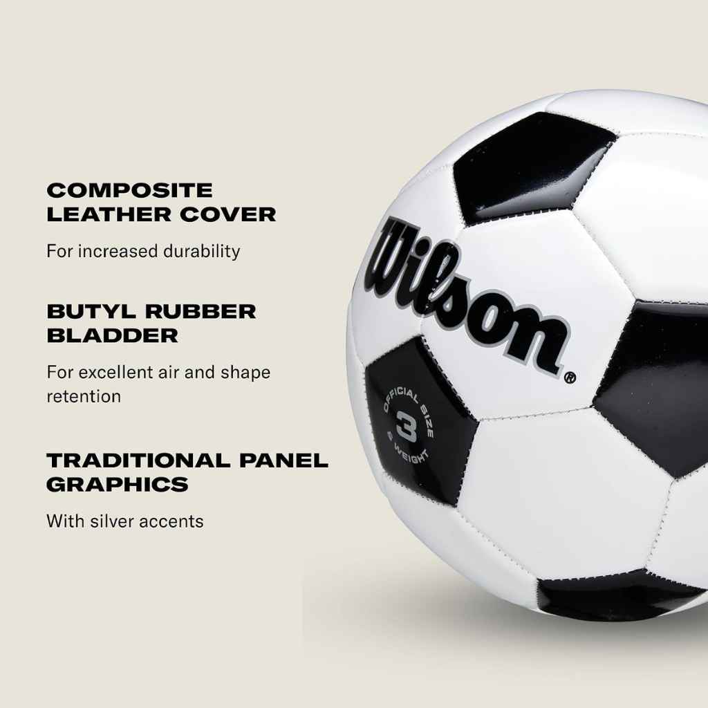 Quả Bóng Đá Chính Hãng - Wilson Traditional Soccer Ball 
