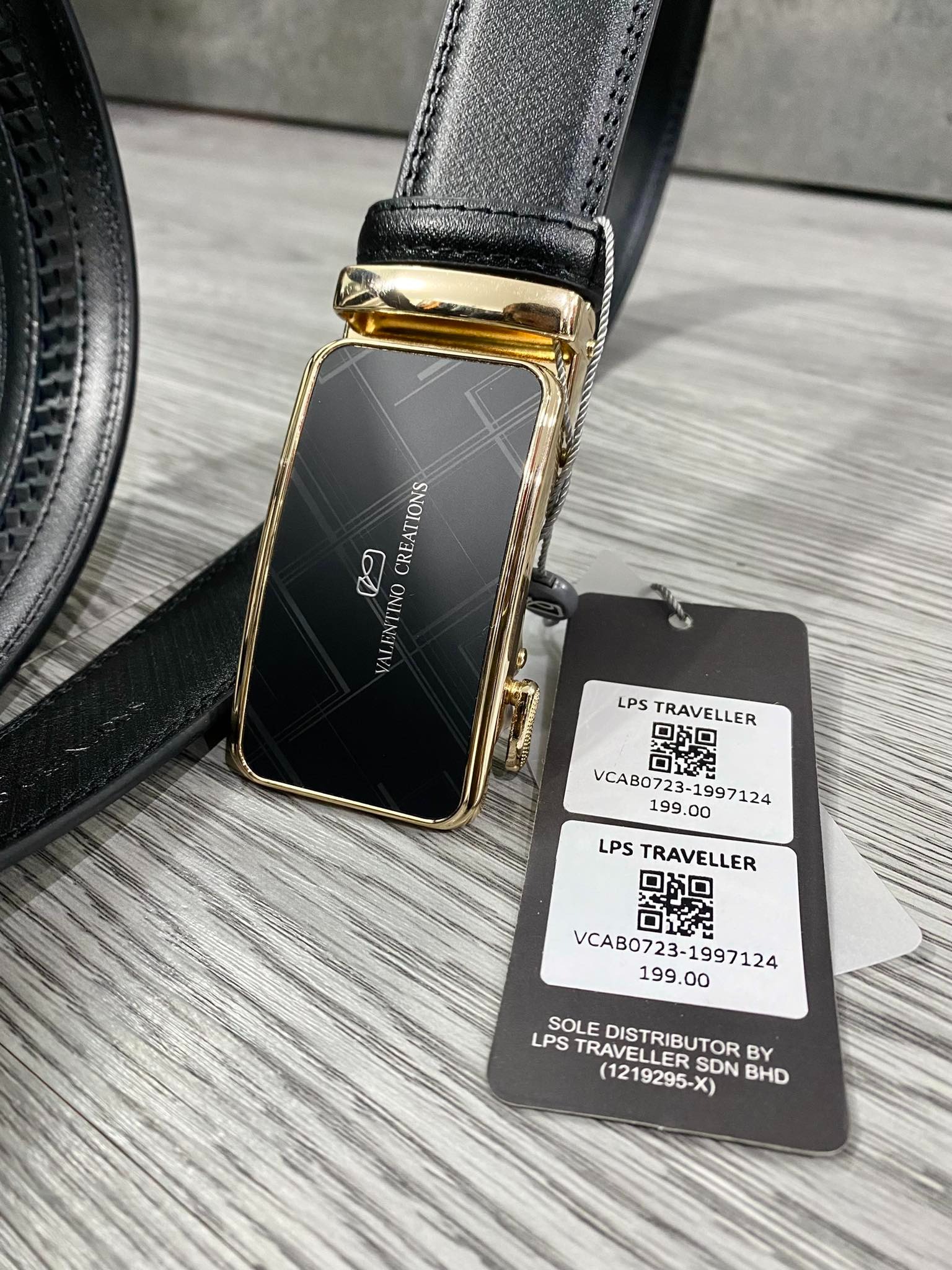 Phụ Kiện Chính Hãng - Thắt Lưng Valentino Creations LPS Traveller 'Black' - VCAB0723-1997124