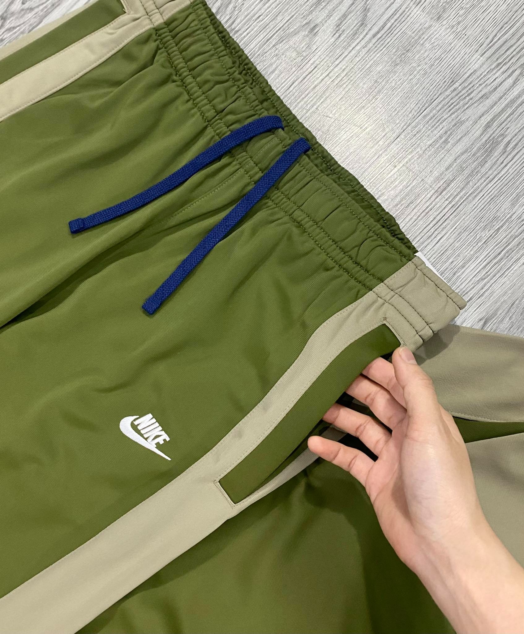 Bộ Thể Thao Chính Hãng - Nike Tracksuit Essentials Knit Olive - DM6843-326