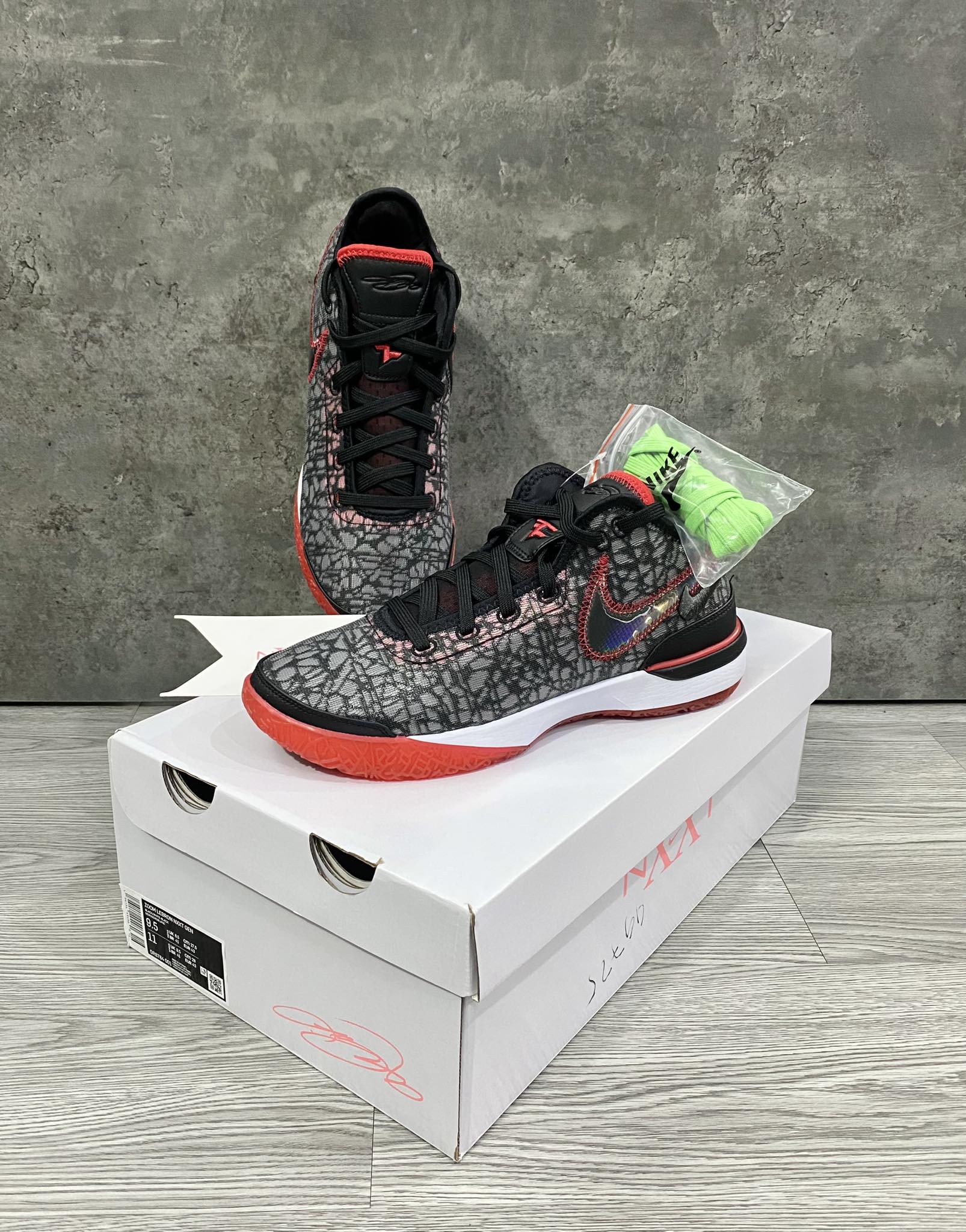 GIÀY BÓNG RỔ CHÍNH HÃNG NIKE - LeBron NXXT Gen Black White Red Basketball - DR8784-001