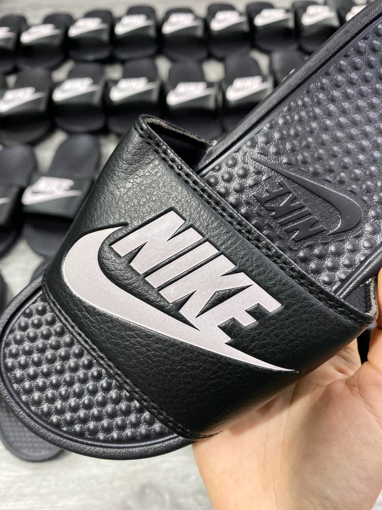 Dép Chính Hãng - Nike Benassi Slide ''Black'' - 343880-090