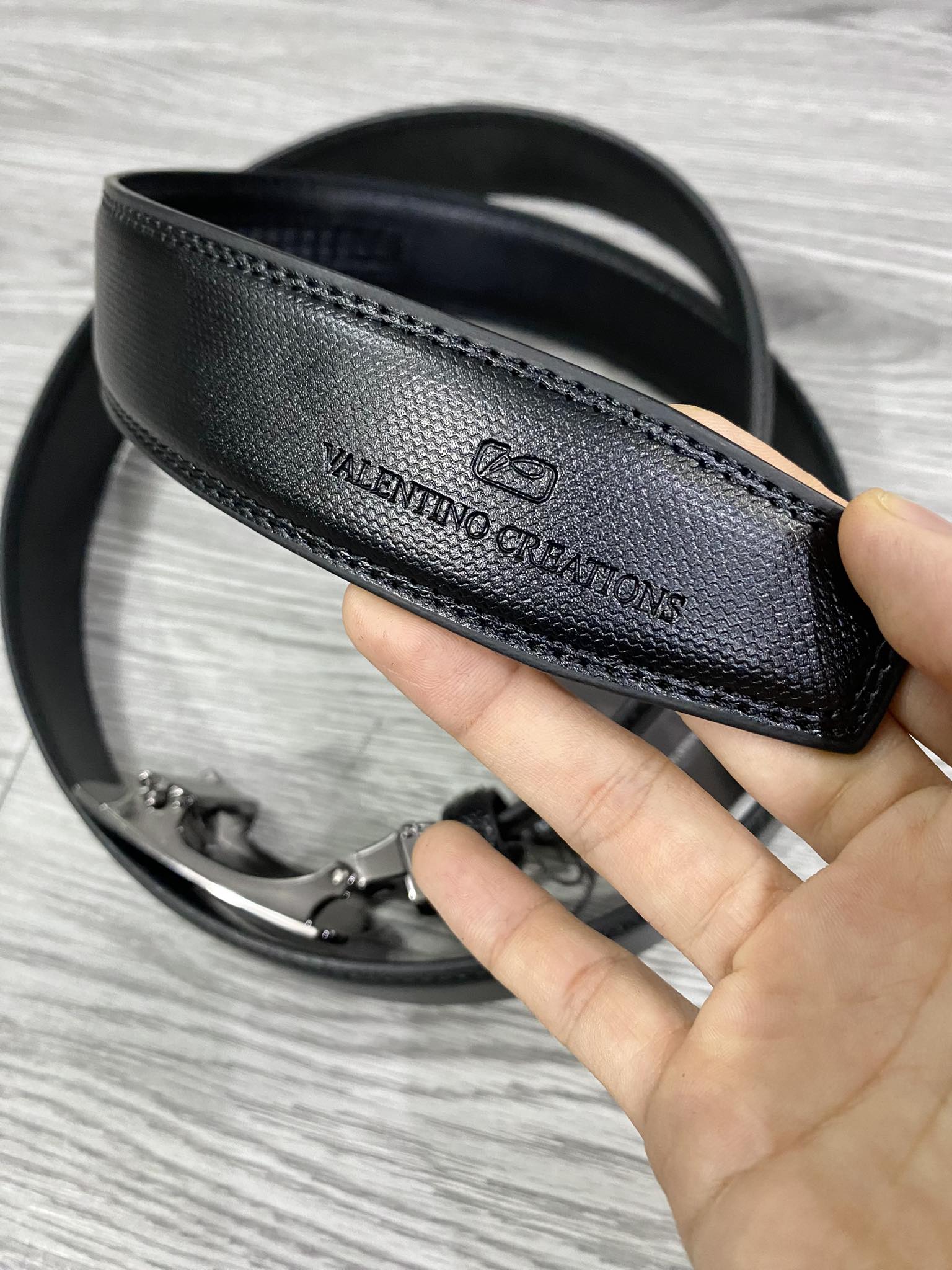 Phụ Kiện Chính Hãng - Thắt Lưng Valentino Creations LPS Traveller 'Black' - VCAB0723-1997126