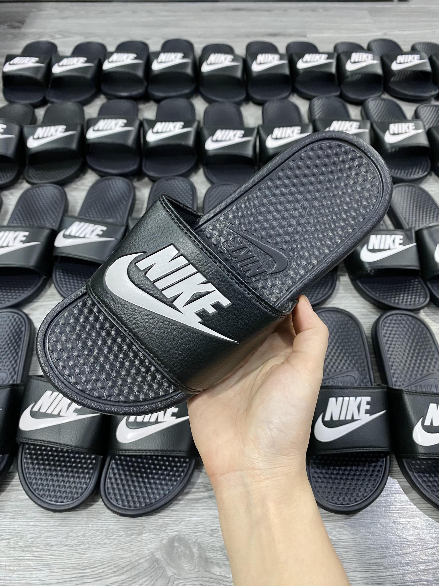 Dép Chính Hãng - Nike Benassi Slide ''Black'' - 343880-090