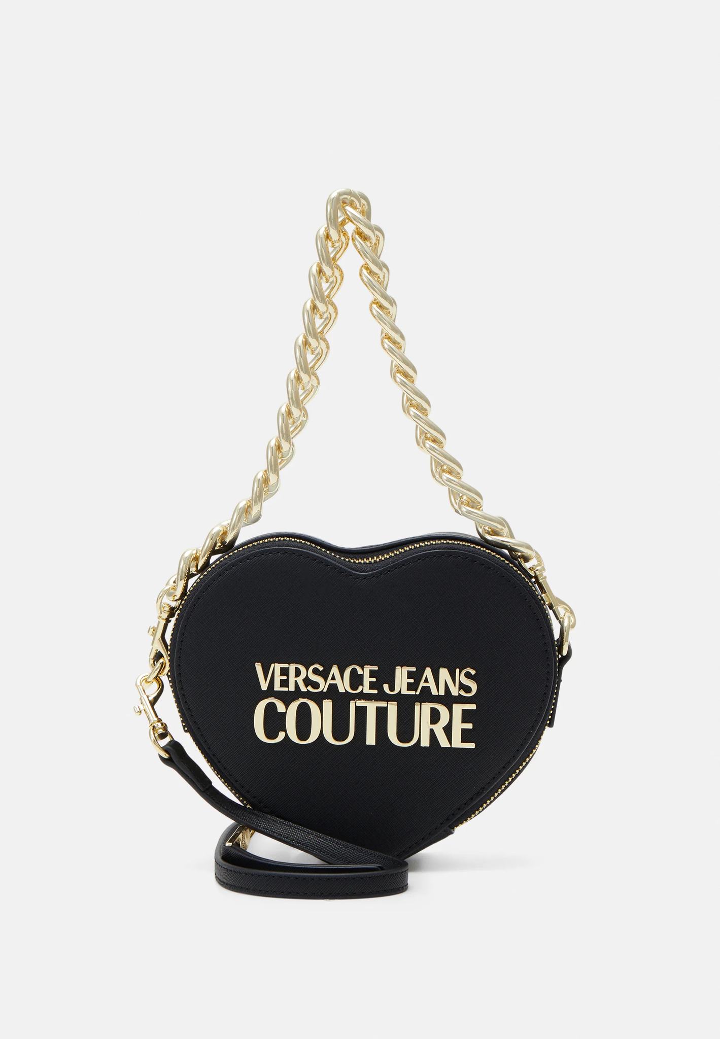 PHỤ KIỆN CHÍNH HÃNG - Túi Nữ Versace Handbag Jeans Couture Heart 'Black' - 74VA4BL6-ZS467899
