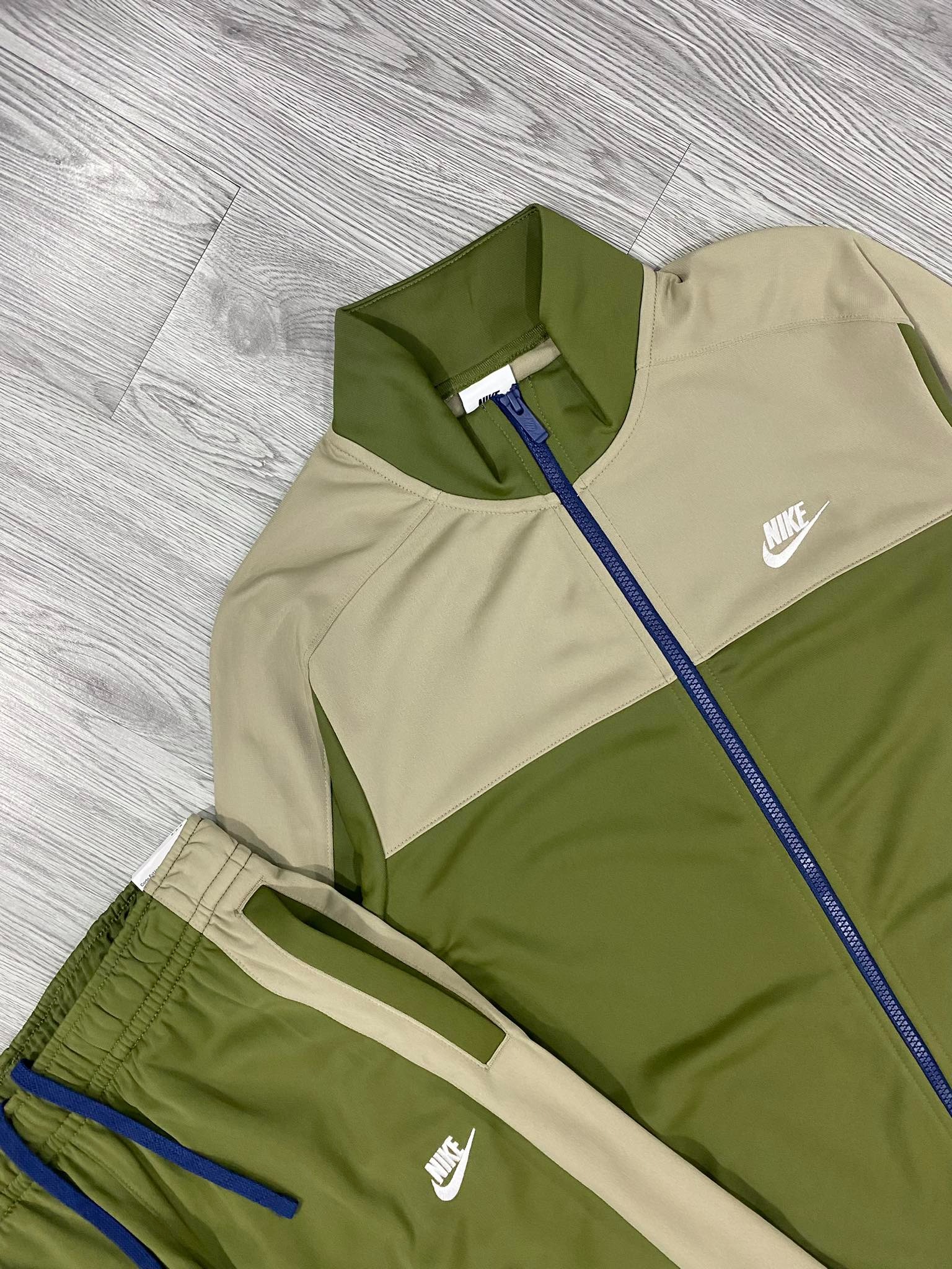 Bộ Thể Thao Chính Hãng - Nike Tracksuit Essentials Knit Olive - DM6843-326