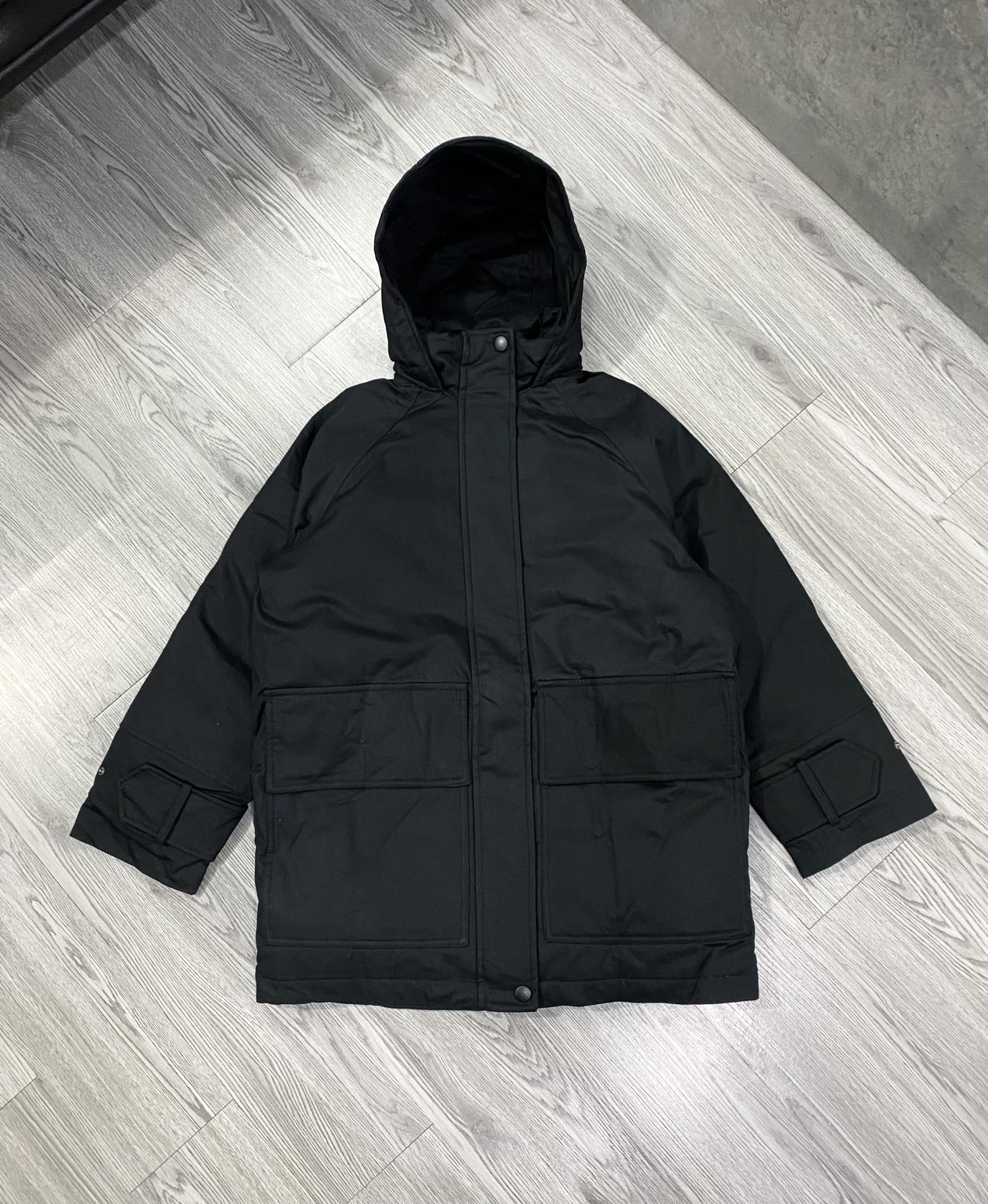 Áo Khoác Chính Hãng - Parka Zara 'Black' - 0518/240