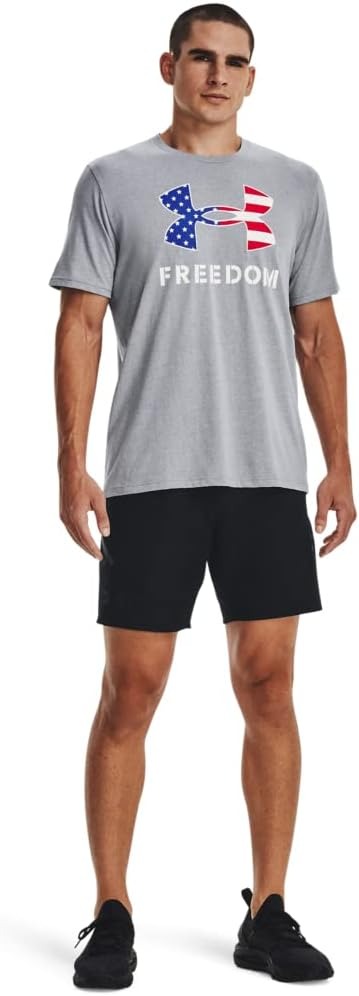 Áo Tshirts Chính Hãng - Under Armour Mens Freedom Logo 'Grey' - 1370811-060