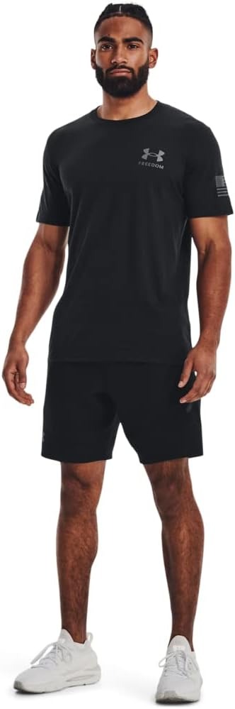 Áo Tshirts Chính Hãng - Under Armour New Freedom Banner 'Black' - 1370818-010