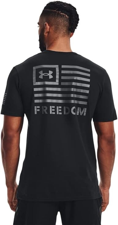 Áo Tshirts Chính Hãng - Under Armour New Freedom Banner 'Black' - 1370818-010