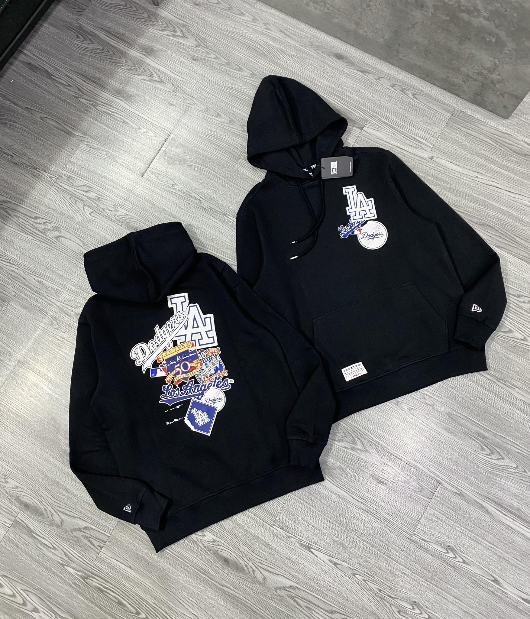 Áo Hoodie Chính Hãng - Newera LA Sudadera Dodgers - Black - 12142435