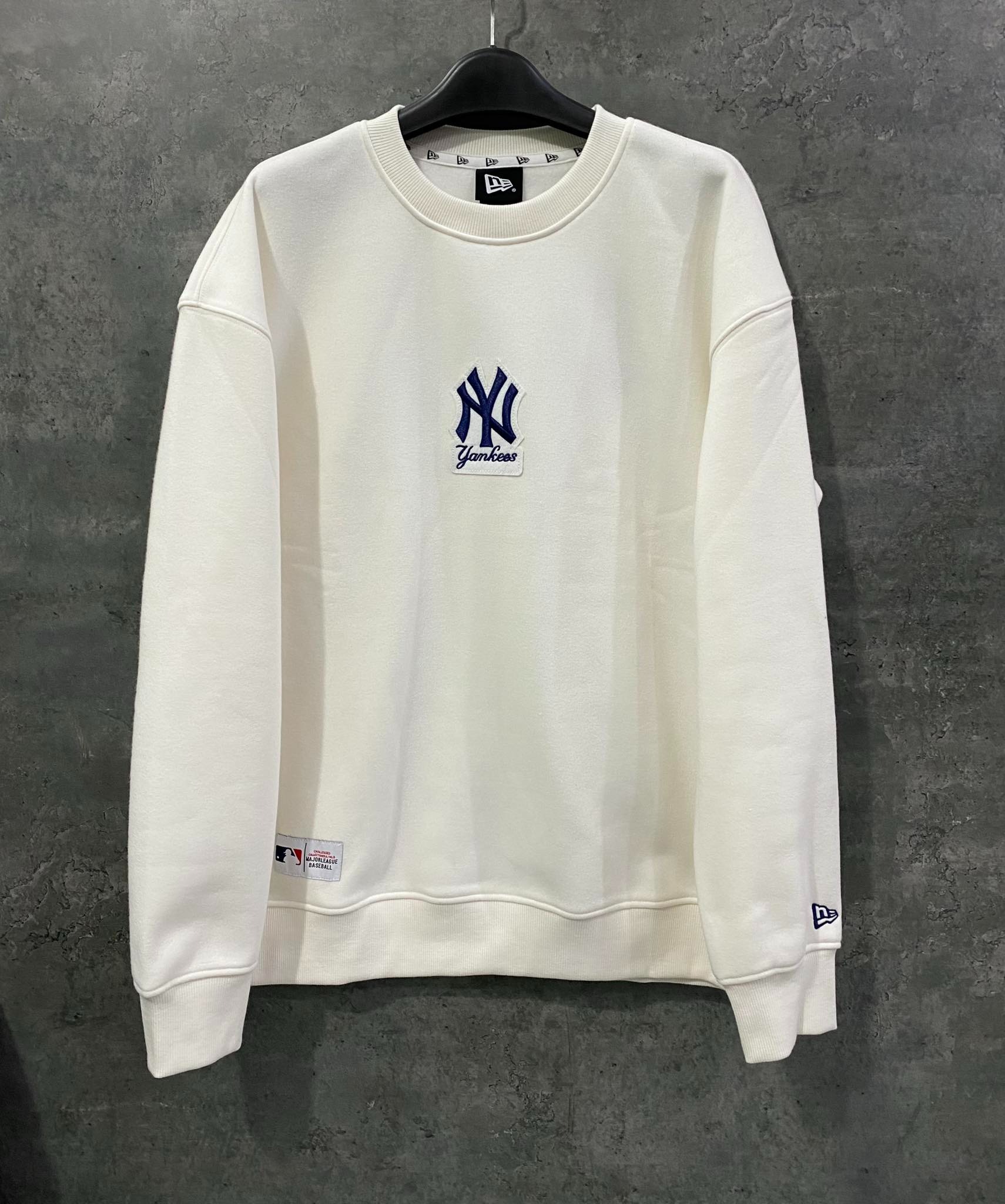 Áo Sweater Chính Hãng - Áo Newera NY Yankees 'White' - 13330082