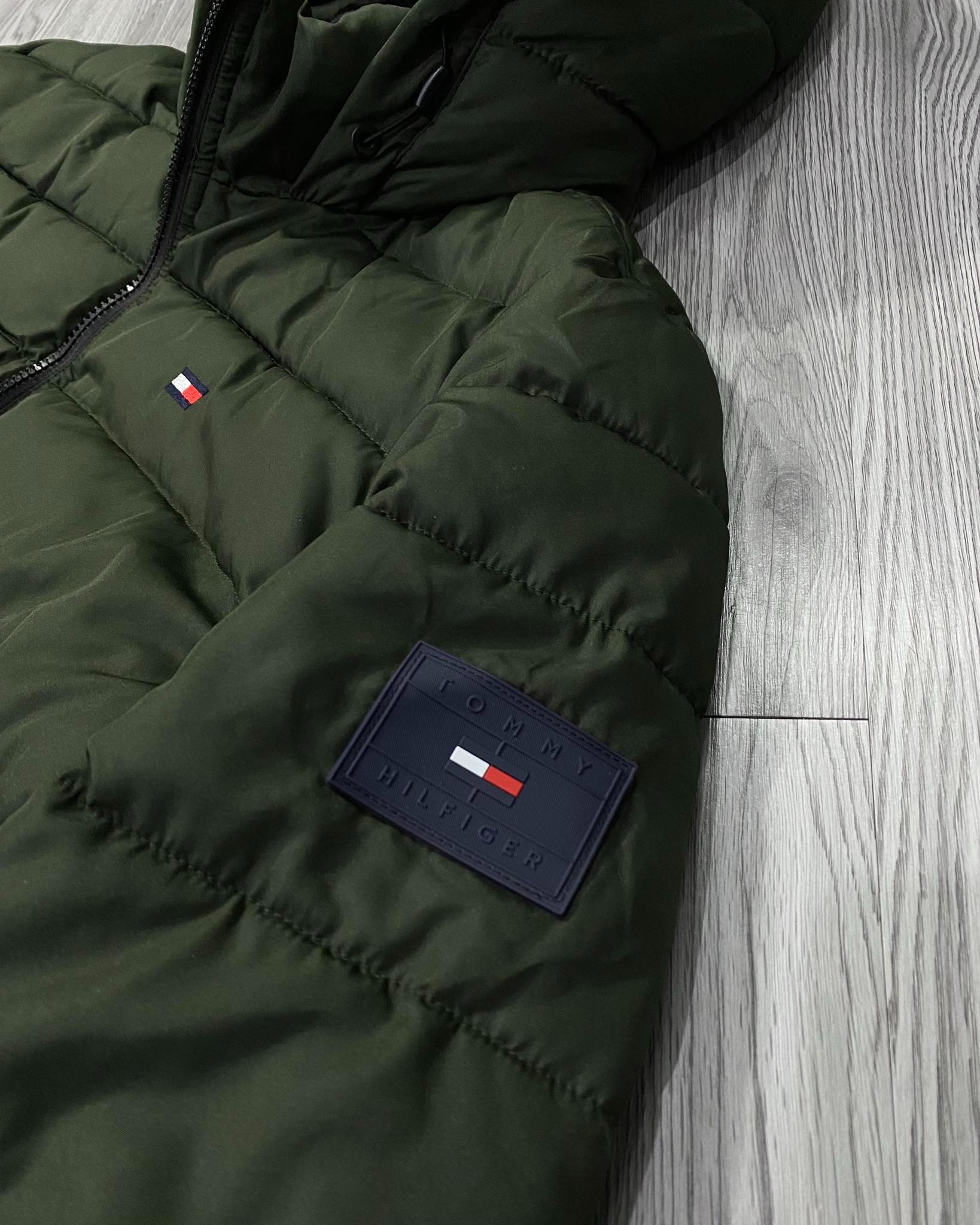 Áo Khoác Phao Chính Hãng - Áo Phao Tommy Hilfiger ''Olive'' - 158AN508-044