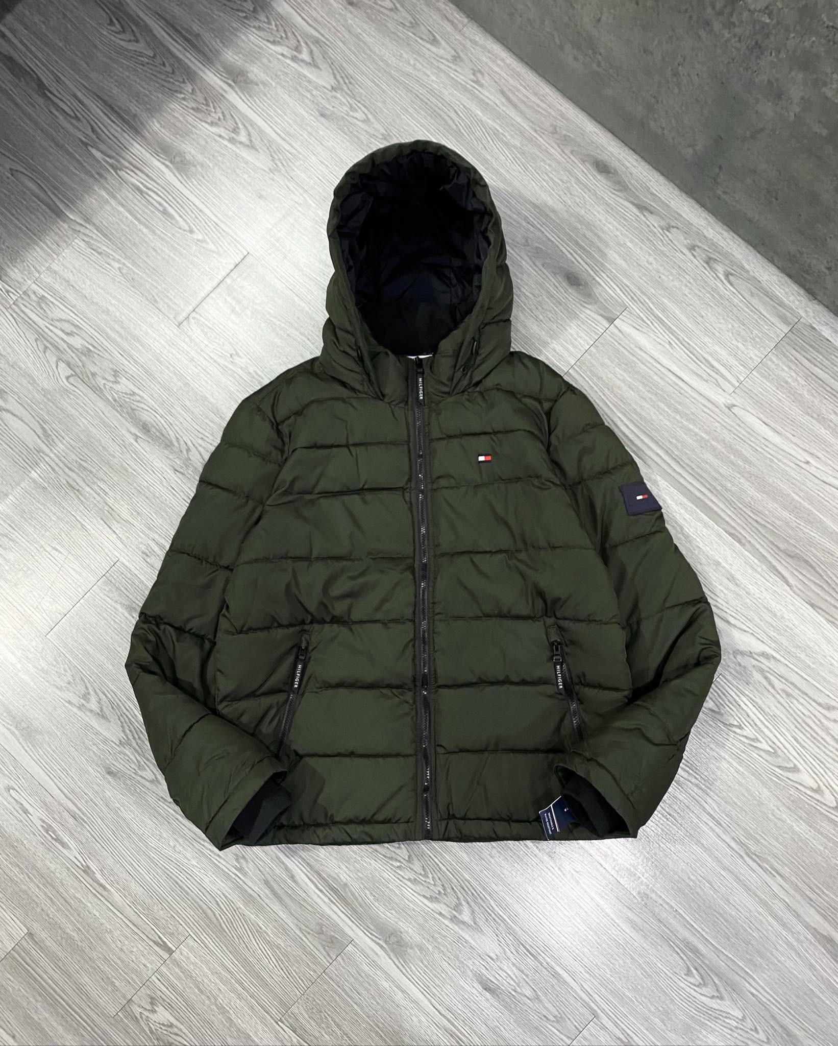 Áo Khoác Phao Chính Hãng - Áo Phao Tommy Hilfiger ''Olive'' - 158AN508-044