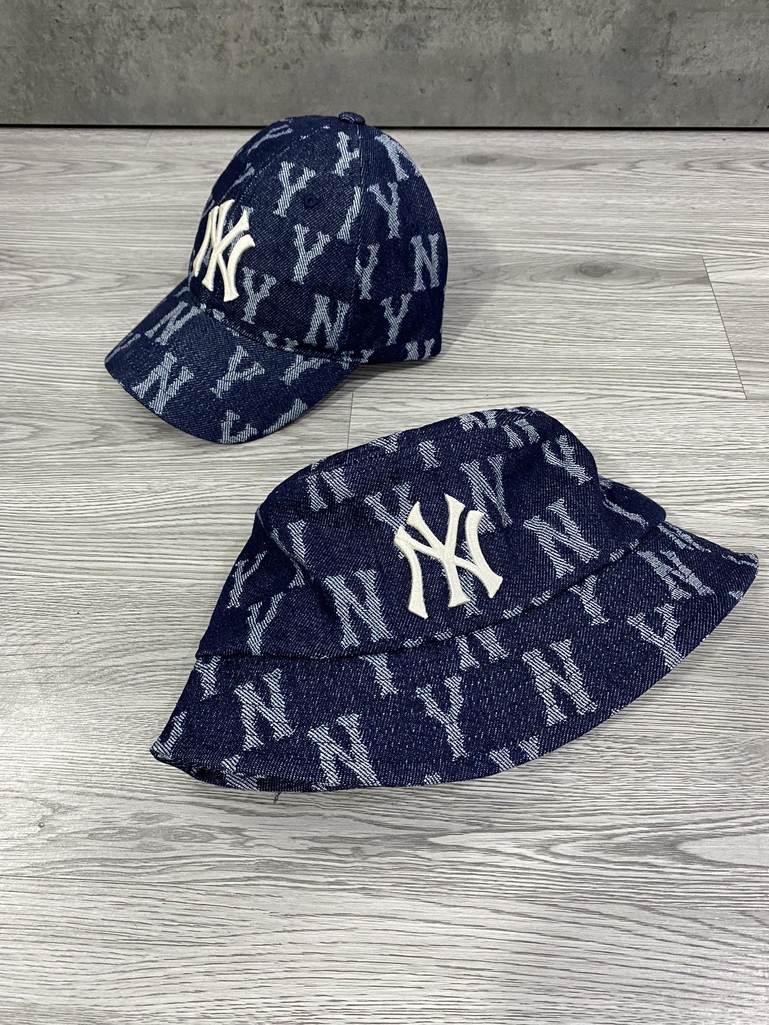 Phụ Kiện Chính Hãng - Mũ Lưỡi Trai MLB Jean Logo NY 'Denim Navy' - 3ACP6601N-451