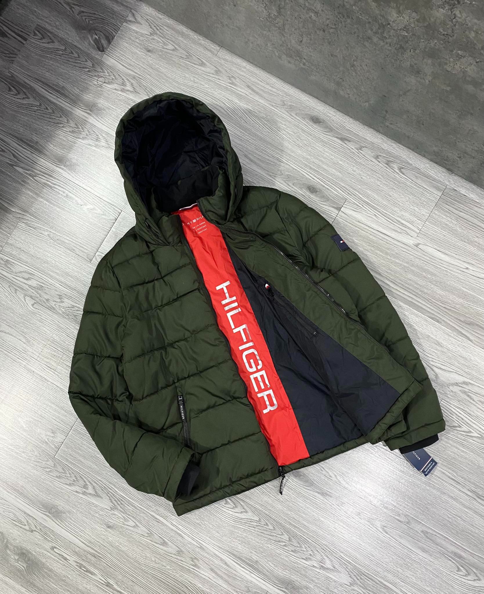 Áo Khoác Phao Chính Hãng - Áo Phao Tommy Hilfiger ''Olive'' - 158AN508-044