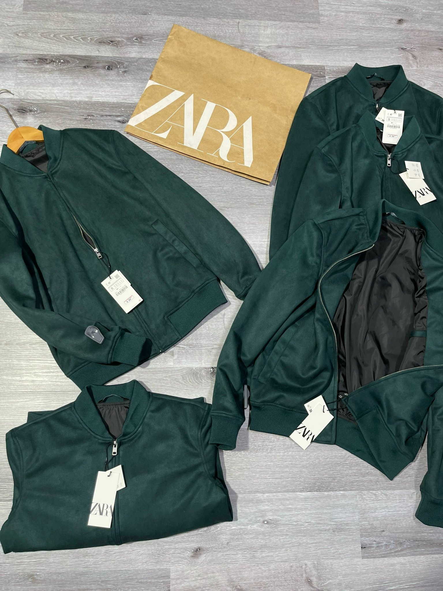 Áo Khoác Chính Hãng - Bomber Zara ''green'' 8574/434